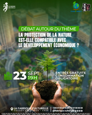 Affiche : Débat — La protection de la nature est-elle compatible avec le développement économique ?