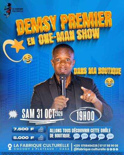 Affiche : Demsy 1er — Dans ma boutique