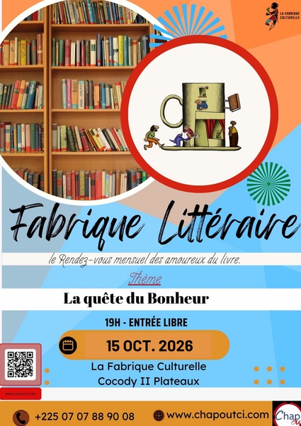 Affiche : Fabrique Littéraire — « La quête du bonheur »