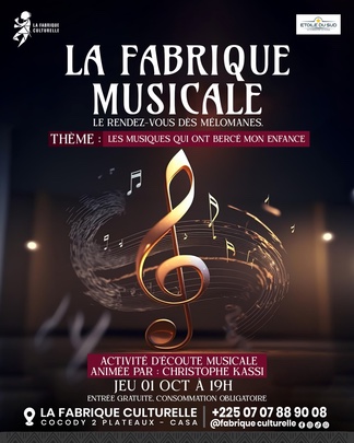 Affiche : La Fabrique Musicale — Mon coup de cœur musical